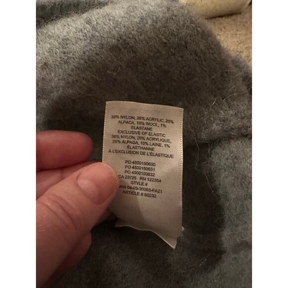 Wilfred by Aritzia Alpaca Wool-Blend Gray Cardigan Size L Cozy CapsuleWardrobe - Picture 7 of 7